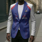 Custom Afro-Haitians Football Pride Blazer Les Grenadiers Veve Vodou Blue Version