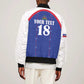 Custom Afro-Haitians Football Pride Bomber Jacket Les Grenadiers Veve Vodou Blue Version - African Pride