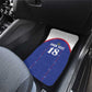 Custom Afro-Haitians Football Pride Car Mats Les Grenadiers Veve Vodou Blue Version - African Pride