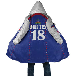 Custom Afro-Haitians Football Pride Cloak Les Grenadiers Veve Vodou Blue Version