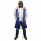 Custom Afro-Haitians Football Pride Cloak Les Grenadiers Veve Vodou Blue Version