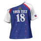 Custom Afro-Haitians Football Pride Cross Shoulder Shirt Les Grenadiers Veve Vodou Blue Version