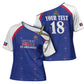 Custom Afro-Haitians Football Pride Cross Shoulder Shirt Les Grenadiers Veve Vodou Blue Version