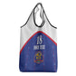 Custom Afro-Haitians Football Pride Grocery Bag Les Grenadiers Veve Vodou Blue Version - African Pride