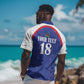 Custom Afro-Haitians Football Pride Hawaiian Shirt Les Grenadiers Veve Vodou Blue Version - African Pride