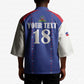 Custom Afro-Haitians Football Pride Kimono Les Grenadiers Veve Vodou Blue Version
