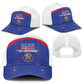 Afro-Haitians Football Pride Mesh Trucker Cap Les Grenadiers Veve Vodou Blue Version - African Pride