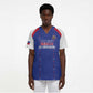 Custom Afro-Haitians Football Pride Scrub Top Les Grenadiers Veve Vodou Blue Version - African Pride