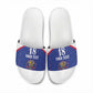 Custom Afro-Haitians Football Pride Slide Sandals Les Grenadiers Veve Vodou Blue Version