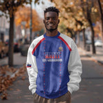 Custom Afro-Haitians Football Pride Sweatshirt Les Grenadiers Veve Vodou Blue Version - African Pride