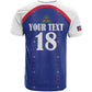 Custom Afro-Haitians Football Pride T shirt Les Grenadiers Veve Vodou Blue Version LT18
