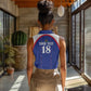 Custom Afro-Haitians Football Pride Women Sleeveless Polo Shirt Les Grenadiers Veve Vodou Blue Version - African Pride