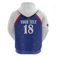 Custom Afro-Haitians Football Pride Zip Hoodie Les Grenadiers Veve Vodou Blue Version - African Pride