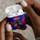 Afro-Haitians Pride Personalized AirPods Case Neg Marron Haitian Heritage