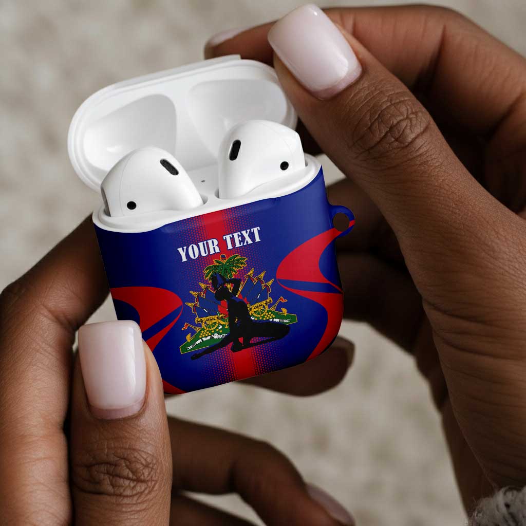 Afro-Haitians Pride Personalized AirPods Case Neg Marron Haitian Heritage