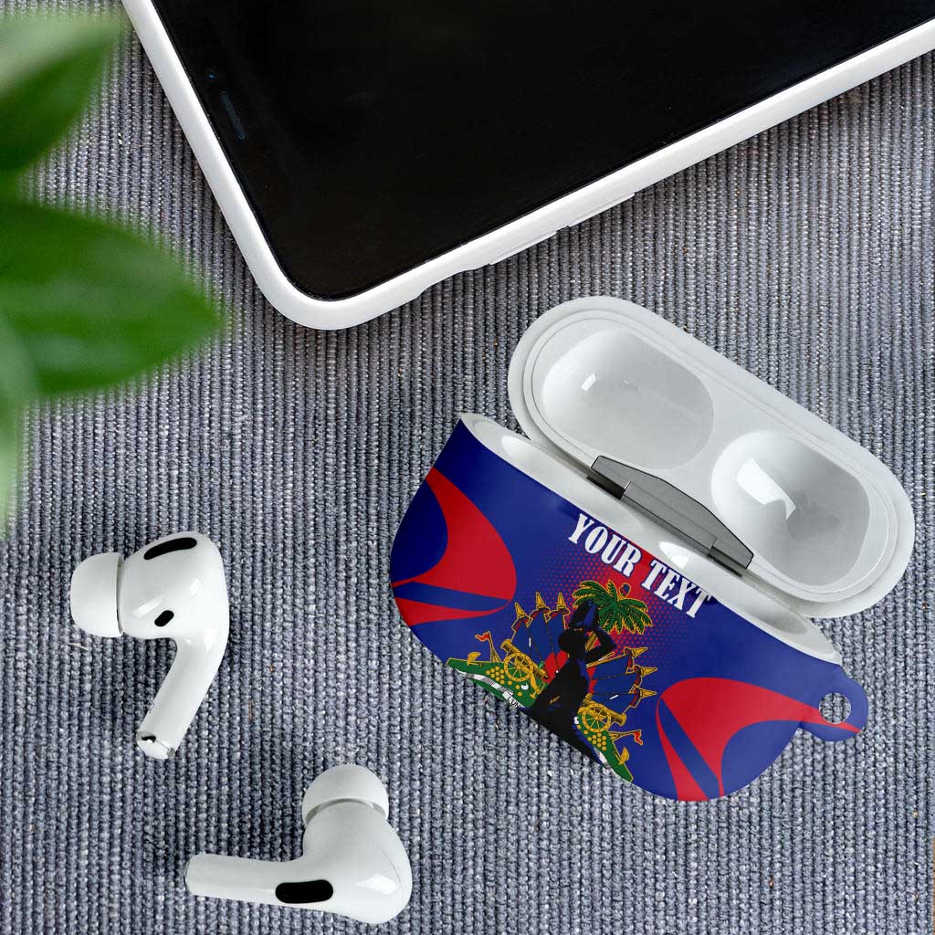 Afro-Haitians Pride Personalized AirPods Case Neg Marron Haitian Heritage