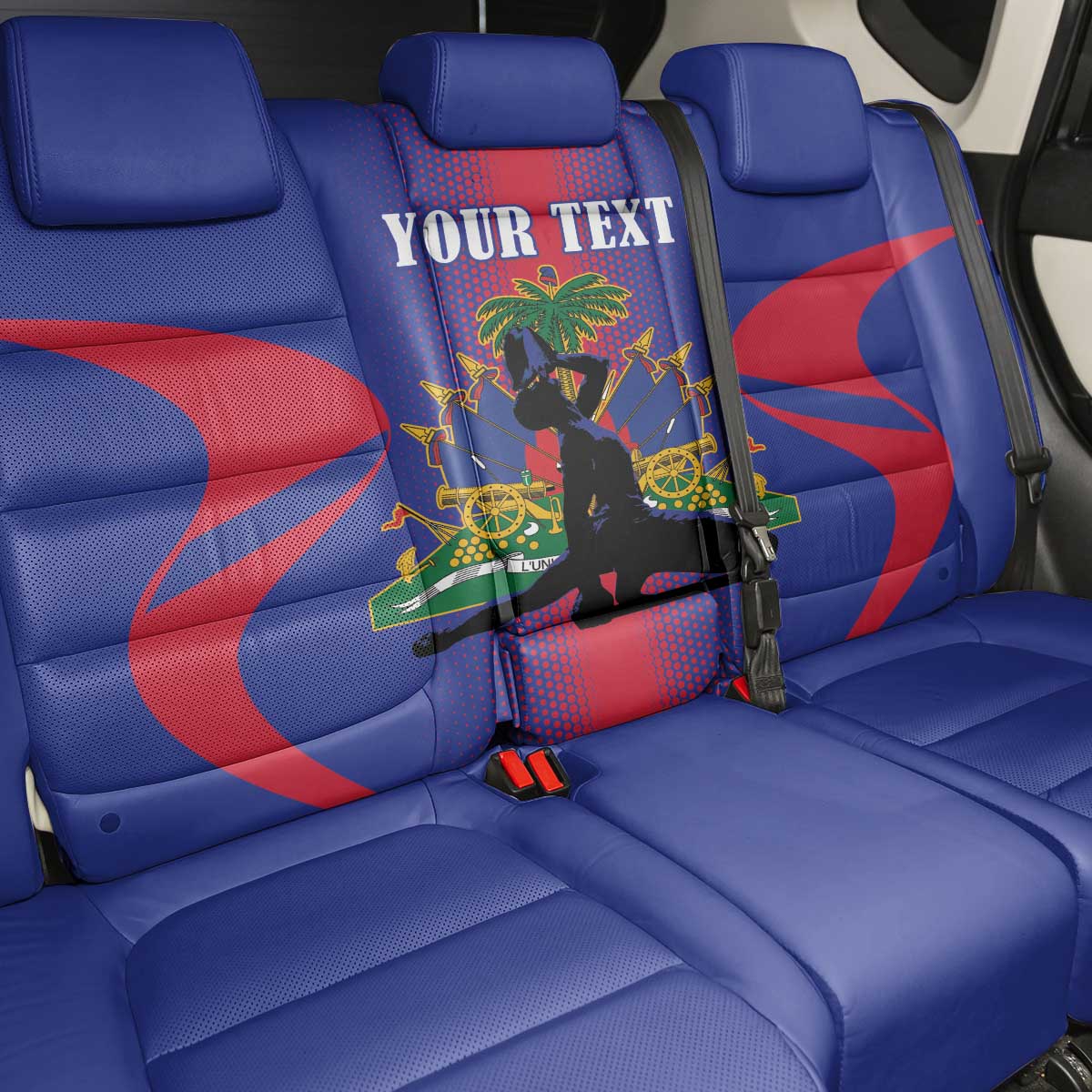 Afro-Haitians Pride Personalized Back Car Seat Cover Neg Marron Haitian Heritage - African Pride