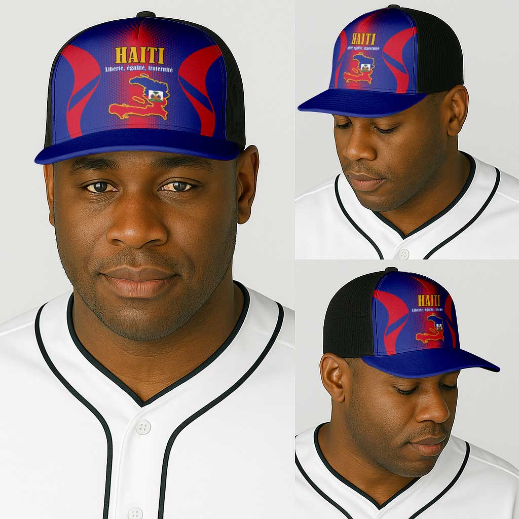 Afro-Haitians Pride Baseball Net Cap Neg Marron Haitian Heritage - African Pride