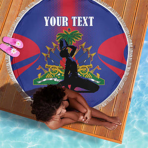 Afro-Haitians Pride Personalized Beach Blanket Neg Marron Haitian Heritage - African Pride
