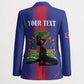 Afro-Haitians Pride Personalized Blazer Neg Marron Haitian Heritage