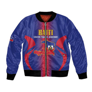 Afro-Haitians Pride Personalized Bomber Jacket Neg Marron Haitian Heritage - African Pride