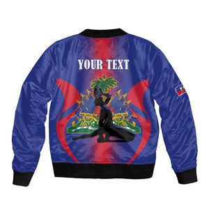 Afro-Haitians Pride Personalized Bomber Jacket Neg Marron Haitian Heritage - African Pride