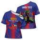 Afro-Haitians Pride Personalized Cross Shoulder Shirt Neg Marron Haitian Heritage