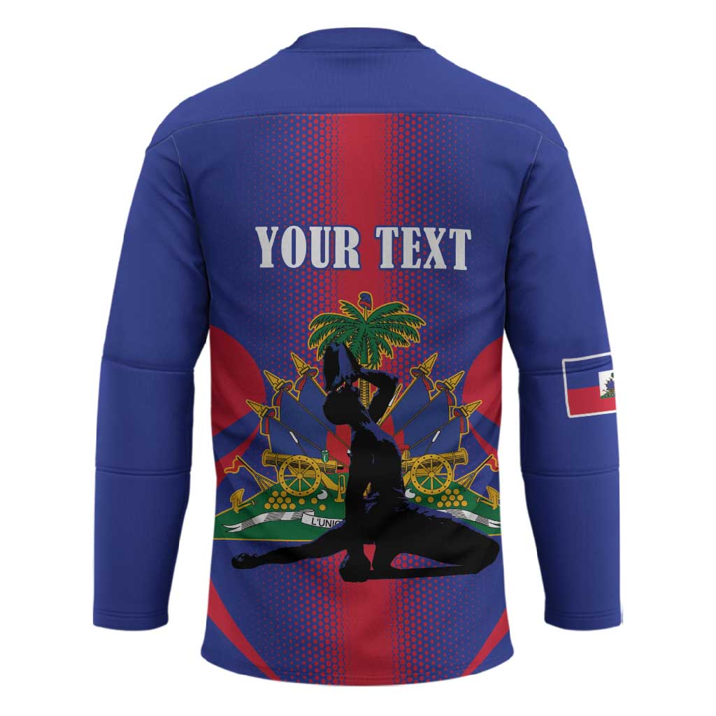 Afro-Haitians Pride Personalized Hockey Jersey Neg Marron Haitian Heritage