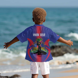 Afro-Haitians Pride Personalized Kid Hawaiian Shirt Neg Marron Haitian Heritage - African Pride