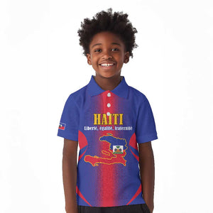 Afro-Haitians Pride Personalized Kid Polo Shirt Neg Marron Haitian Heritage - African Pride