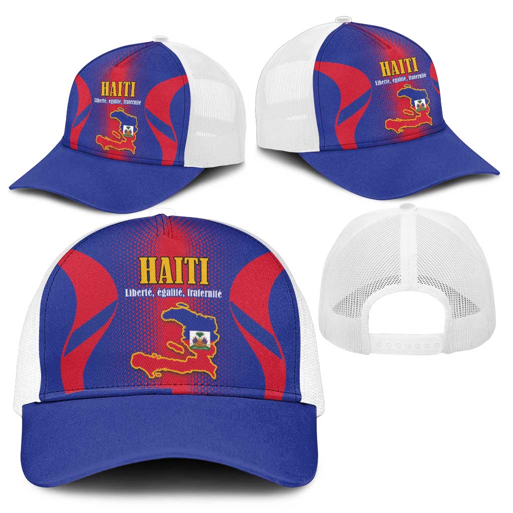 Afro-Haitians Pride Mesh Trucker Cap Neg Marron Haitian Heritage - African Pride