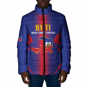 Afro-Haitians Pride Personalized Padded Jacket Neg Marron Haitian Heritage