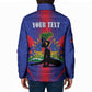 Afro-Haitians Pride Personalized Padded Jacket Neg Marron Haitian Heritage