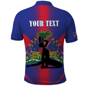 Afro-Haitians Pride Personalized Polo Shirt Neg Marron Haitian Heritage - African Pride