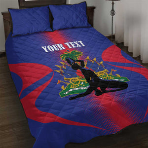 Afro-Haitians Pride Personalized Quilt Bed Set Neg Marron Haitian Heritage - African Pride