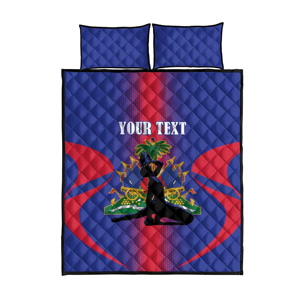 Afro-Haitians Pride Personalized Quilt Bed Set Neg Marron Haitian Heritage - African Pride