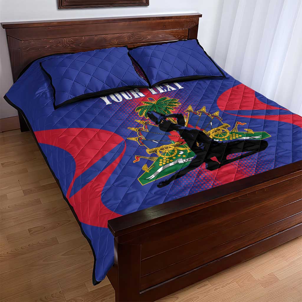 Afro-Haitians Pride Personalized Quilt Bed Set Neg Marron Haitian Heritage - African Pride