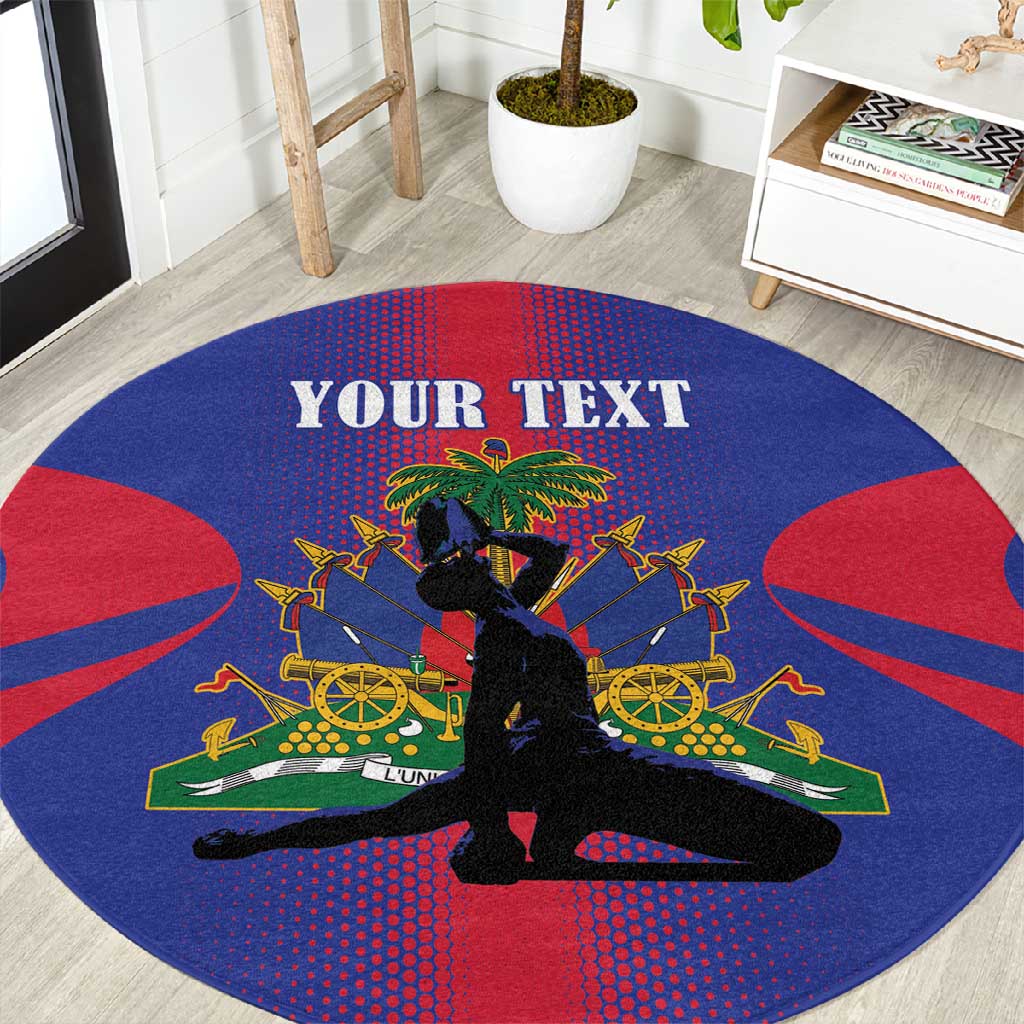 Afro-Haitians Pride Personalized Round Carpet Neg Marron Haitian Heritage - African Pride