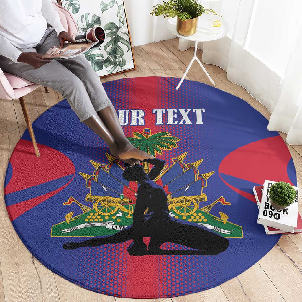 Afro-Haitians Pride Personalized Round Carpet Neg Marron Haitian Heritage - African Pride