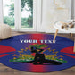 Afro-Haitians Pride Personalized Round Carpet Neg Marron Haitian Heritage - African Pride