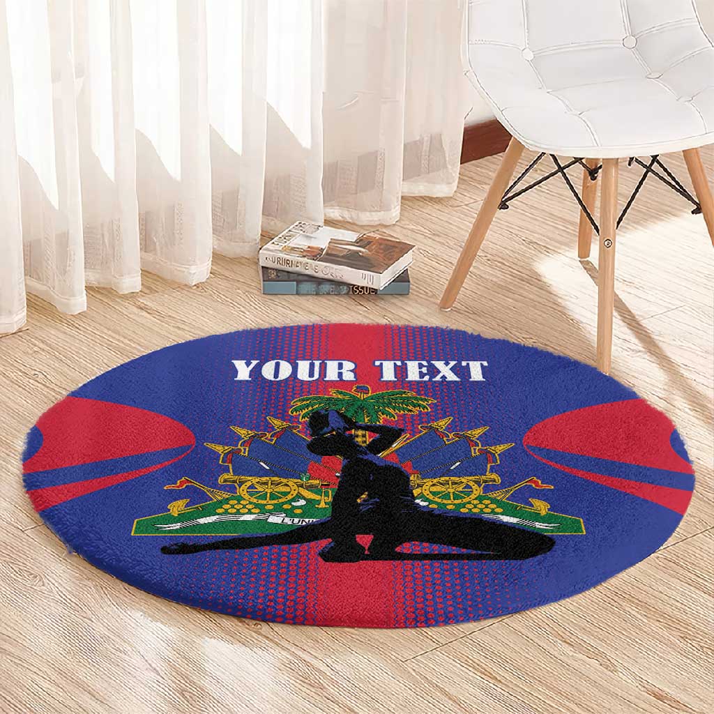 Afro-Haitians Pride Personalized Round Carpet Neg Marron Haitian Heritage - African Pride