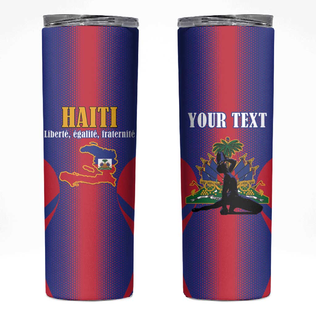 Afro-Haitians Pride Personalized Skinny Tumbler Neg Marron Haitian Heritage - African Pride