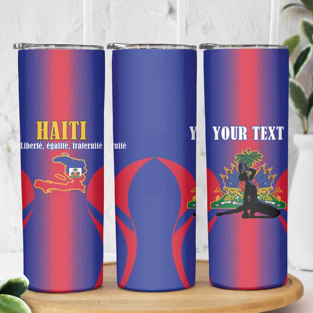 Afro-Haitians Pride Personalized Skinny Tumbler Neg Marron Haitian Heritage - African Pride