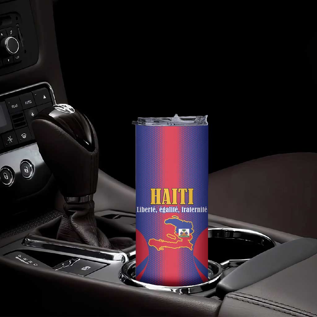 Afro-Haitians Pride Personalized Skinny Tumbler Neg Marron Haitian Heritage - African Pride