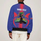 Afro-Haitians Pride Personalized Sleeve Zip Bomber Jacket Neg Marron Haitian Heritage - African Pride