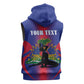 Afro-Haitians Pride Personalized Sleeveless Hoodie Neg Marron Haitian Heritage - African Pride