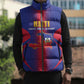 Afro-Haitians Pride Personalized Sleeveless Puffer Jacket Neg Marron Haitian Heritage