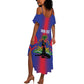 Afro-Haitians Pride Personalized Summer Maxi Dress Neg Marron Haitian Heritage - African Pride