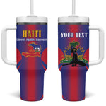 Afro-Haitians Pride Personalized Tumbler With Handle Neg Marron Haitian Heritage - African Pride