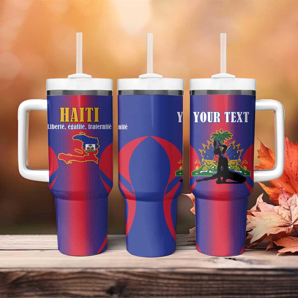 Afro-Haitians Pride Personalized Tumbler With Handle Neg Marron Haitian Heritage - African Pride